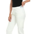 thumbnail image 4 of HDE Yoga Dress Pants for Women Straight Leg Pull On Pants with 8 Pockets White - L Regular, 4 of 6