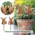 thumbnail image 1 of ERK Rabbit Garden Decoration Rabbit Garden Decoration Decorative Rabbit Garden Stake Easter Bunny Decoration Made Of With Patina Decoration Garden Deco, 1 of 4