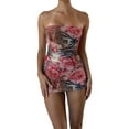 thumbnail image 3 of Fortune Robe Tube Bohème pour Femmes Sans Manches Moulante Mini Robes, 3 of 8