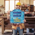 thumbnail image 2 of Nude Only 18" X 18" Heavy-Gauge Aluminum Architectural Sign | SignMission Designer Pool Spa Hot Tub Nudist Swimming Swim Metal Novelty Gift Funny Joke Gag Road Garage, 2 of 4