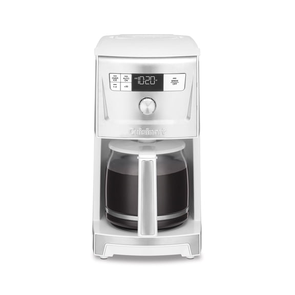 Cuisinart Coffee Maker, 14-Cup PerfecTemp Programmable Coffee Machine Glass Carafe with 1-4 Cup Setting, Brew Strength Control, Brew Pause, and Over Ice Function, White, DCC-3500W