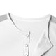 thumbnail image 5 of Camisetas Casuales de los Hombres Coloridos Cuello Redondo Manga Corta, 4 Botones Placa Músculo Camiseta para el Uso Diario, de Negocios, Fiesta Y Hogar, 5 of 8