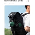 thumbnail image 4 of Camping Fan 8000mAh Battery Operated, USB Rechargeable with Remote Control, Removable Fan Blades, Hanging Hook, Timer, 4 Speeds for Outdoor-Blue, 4 of 5