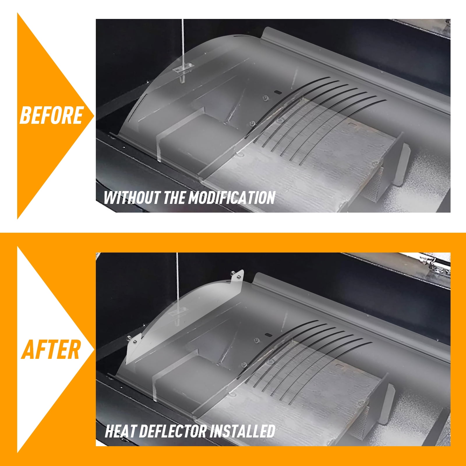 JCLMER Heat Deflector, Pit Boss Grill Parts, Pellet Grill Smoker