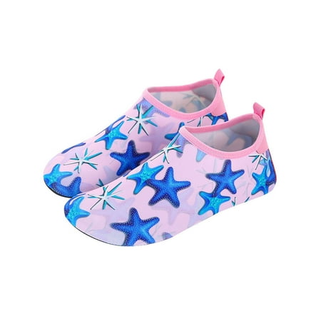 

Sanviglor Unisex Aqua Socks Quick Dry Beach Shoe Barefoot Water Shoes Surf Breathable Comfort Yoga Sneakers Soft Sole Slip Resistant Pink 9.5-10