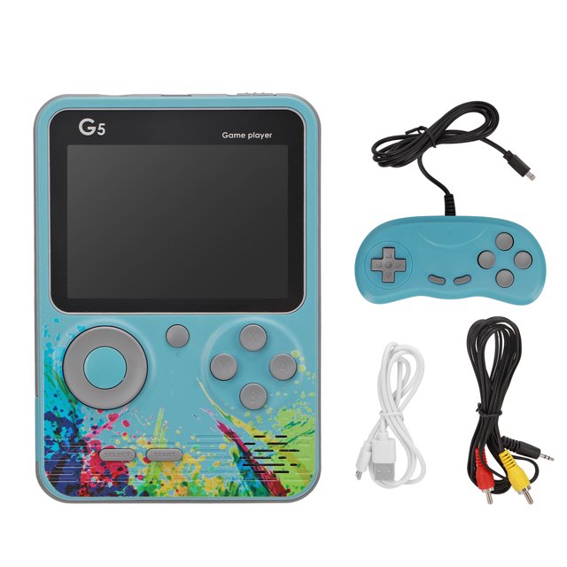 Mini consola de juegos para niños y adultos, consola de juegos portátil con pantalla a Color recargable, compatible con conexión de TV