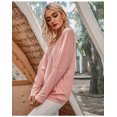 thumbnail image 4 of Pull-over à Manches Longues et Bouffant Solide pour Femme, 4 of 6