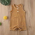 thumbnail image 5 of Été Nouveau-Né Bébé Garçons Filles Rayé Romper Combinaisons Vêtements, 5 of 5