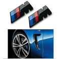 thumbnail image 1 of ZHAOCHENG Emblema BMW M Sport de 45 x 15 mm, negro brillante, para guardabarros, pegatinas laterales, par, todos los modelos BMW, 1 of 2