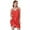 Red, variant on LYMAYTER Women's Silk Nightgown Lace Trim V Neck Chemise Sleepwear Mini Slips S-2XL