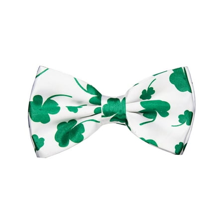 Adults Saint Patrick's Day 4 Leaf Clover Bow Tie Costume Accessory