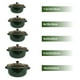 thumbnail image 4 of Juego de ollas con tapa de Peltre 10 pz International Verde Shorbull, 4 of 7