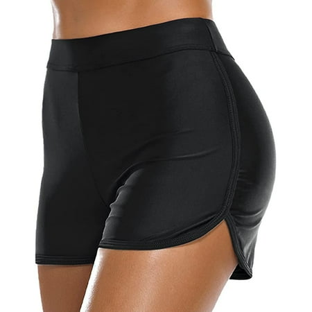 wendunide swimsuit women Women Running High Waist Bikini Bottoms Swim Briefs Beach Shorts Swim Bikini Bottom Tankini Shorts Swimwear Beach Black XXL