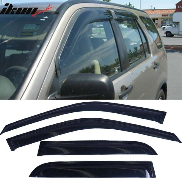 Compatible with 0206 Honda CRV Acrylic Window Visors 4Pc Set Walmart