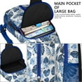 thumbnail image 2 of Floral and Hummingbird Illustration Sling Backpack with Tropical Design, Lightweight Durable Crossbody Daypack, Adjustable Strap, Multiple Compartments for Travel and Outdoor Use, 2 of 2