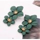 thumbnail image 1 of Pendientes Sense Pendientes Estilo Pendientes Distintivos Multicolor Doble Capa Flor Pendientes Sencillos para Mujer, 1 of 6