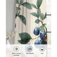 thumbnail image 6 of Blueberry Spring Leaves Sheer Curtains 84 Inch Length 2 Panels Set for Living Room/Bedroom, Beige Botanical Branches Kitchen Curtains Grommet Semi-Sheer Curtains Drapes Window Treatments 52"x84"x2, 6 of 7