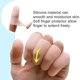 thumbnail image 5 of Finger Protector, 20 Pieces Gel Finger Protector Silicone Finger Pads, Finger Cover Cap For Arthritis Compression, Blister Protection, Finger Crack, F, 5 of 5