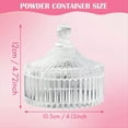 thumbnail image 3 of Body Powder Puff and Container Set , Dusting for Women Baby Loose Containers Wet Dry Makeup, 3 of 7