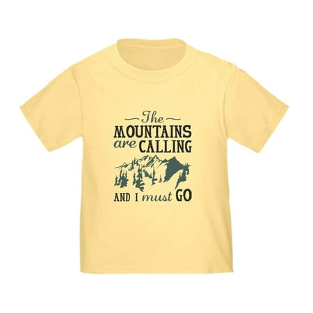 

CafePress - The Mountains Are Calling White T Shirt - Cute Toddler T-Shirt 100% Cotton