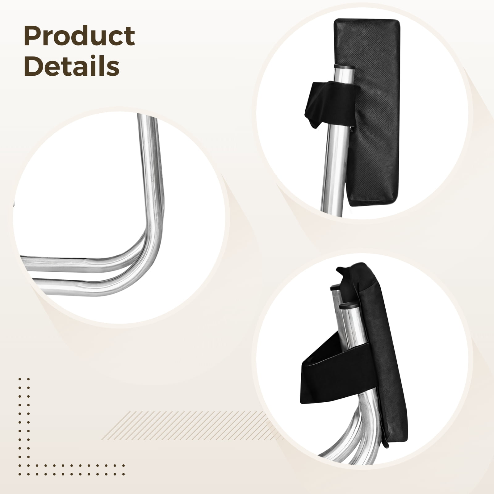 Knee Seat for Gardening, Kneeling Stool with Soft Pad, Stainless Steel Frame, Dual-use Seat and Kneepad, Ideal for Garden Work