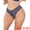 Dark Blue, variant on Women's Lace Thong with Bow Detail Low Rise Soft Bikini Underwear XL Black