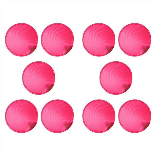 10X Abanico Redondo Plegable- Rojo