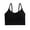 Black, variant on Cathalem Tan Bra STARJJ Womens Basic Cotton Longline V Neck Padded Sports Bra Cami Crop Top Bush up Bra Underwear Orange One Size