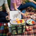 thumbnail image 5 of FORMRS Insulated Cooler Bag 24 Cans Capacity Soft Leakproof Lunch Box with Side Pockets, Yellow Christmas Gingerbread, 5 of 7