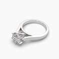 thumbnail image 2 of Solitaire Moissanite Cathedral Prong-Set 18k Ring, 2 of 6
