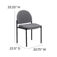thumbnail image 3 of Scranton & Co Stacking Side Stacking Chair in Black and Gray, 3 of 6
