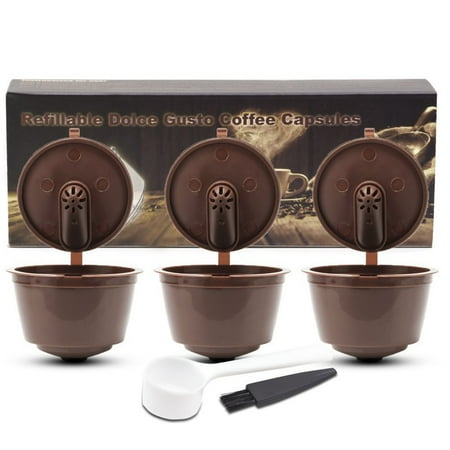 

Coffee Capsule Cup Filter 3 Sets Including Coffee Spoon Brush