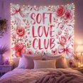 thumbnail image 2 of Framed Cute Animals with Soft Love Club Clean, Playful Watercolor for Animal Lovers, Cute Animal Wall Decor, Valentine'S Day Gift, Tapestry Wall Hanging for Bedroom and Dorm, 2 of 6