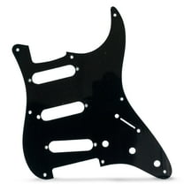 AxLabs Strat-style Blank Pickguard - S/S/S - 8-Hole, Black