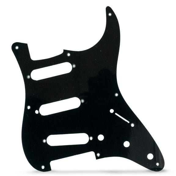 AxLabs Strat-style Blank Pickguard - S/S/S - 8-Hole, Black