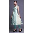 thumbnail image 3 of Bimba Hauts Imprimés pour Femmes Sans Manches Robe d'Été Angrakhakurtis pour Filles, 3 of 6