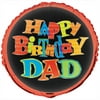18" Foil Happy Birthday Dad Balloon