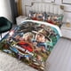 thumbnail image 3 of Parque Jurásico Conjunto de sábanas temático, trío de piezas, cómodo y amigable con la piel, diseño único, regalo de decoración para el hogar para familiares, amigos y fans,173cm *218cm, 3 of 6