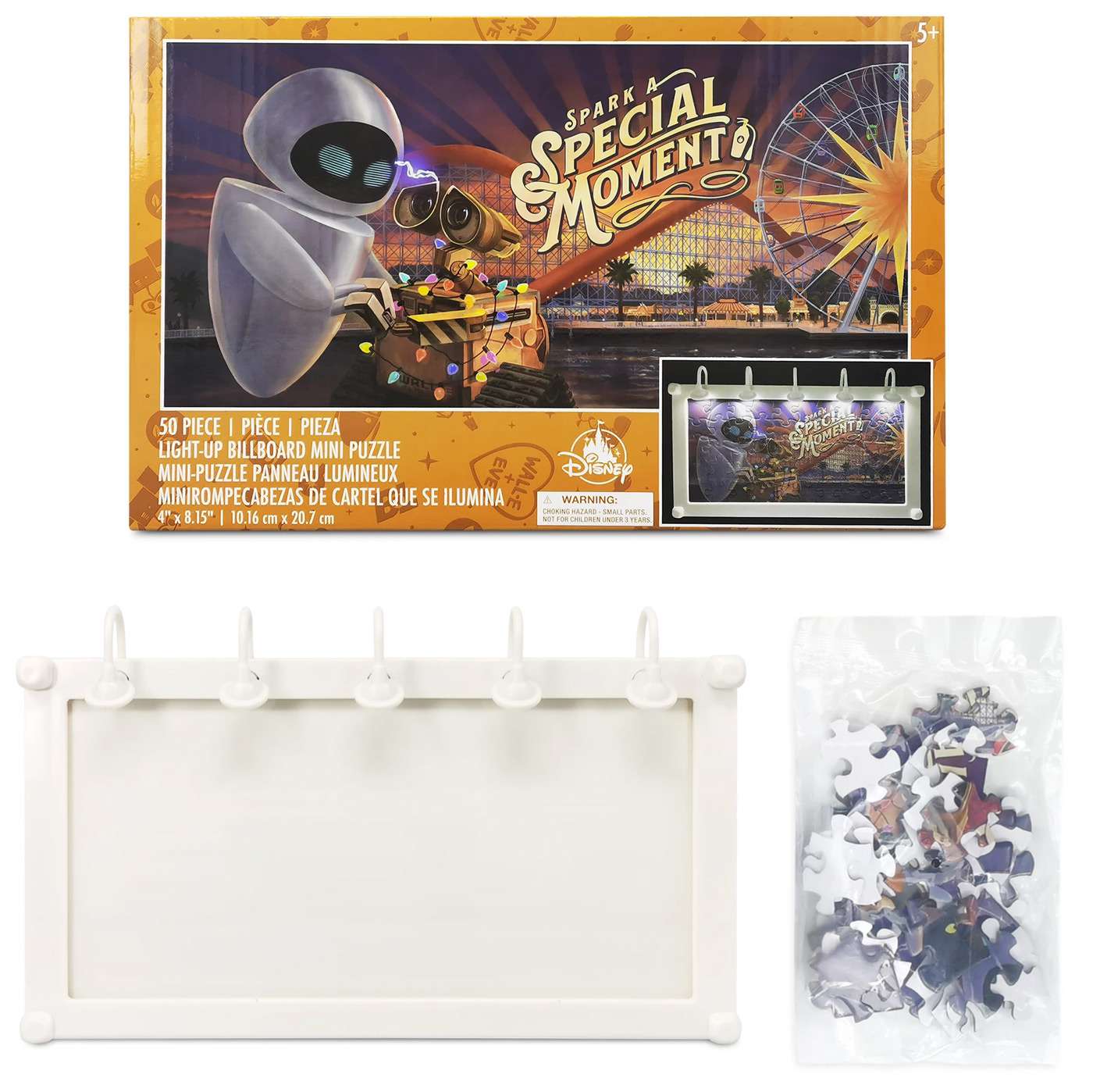 Disney and Pixar WALL-E & EVE Light-Up Jigsaw Puzzle 50 Pieces (Age 5+)
