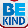 thumbnail image 4 of Inktastic Be Kind Logo in Blue Boys or Girls Baby Bib, 4 of 4