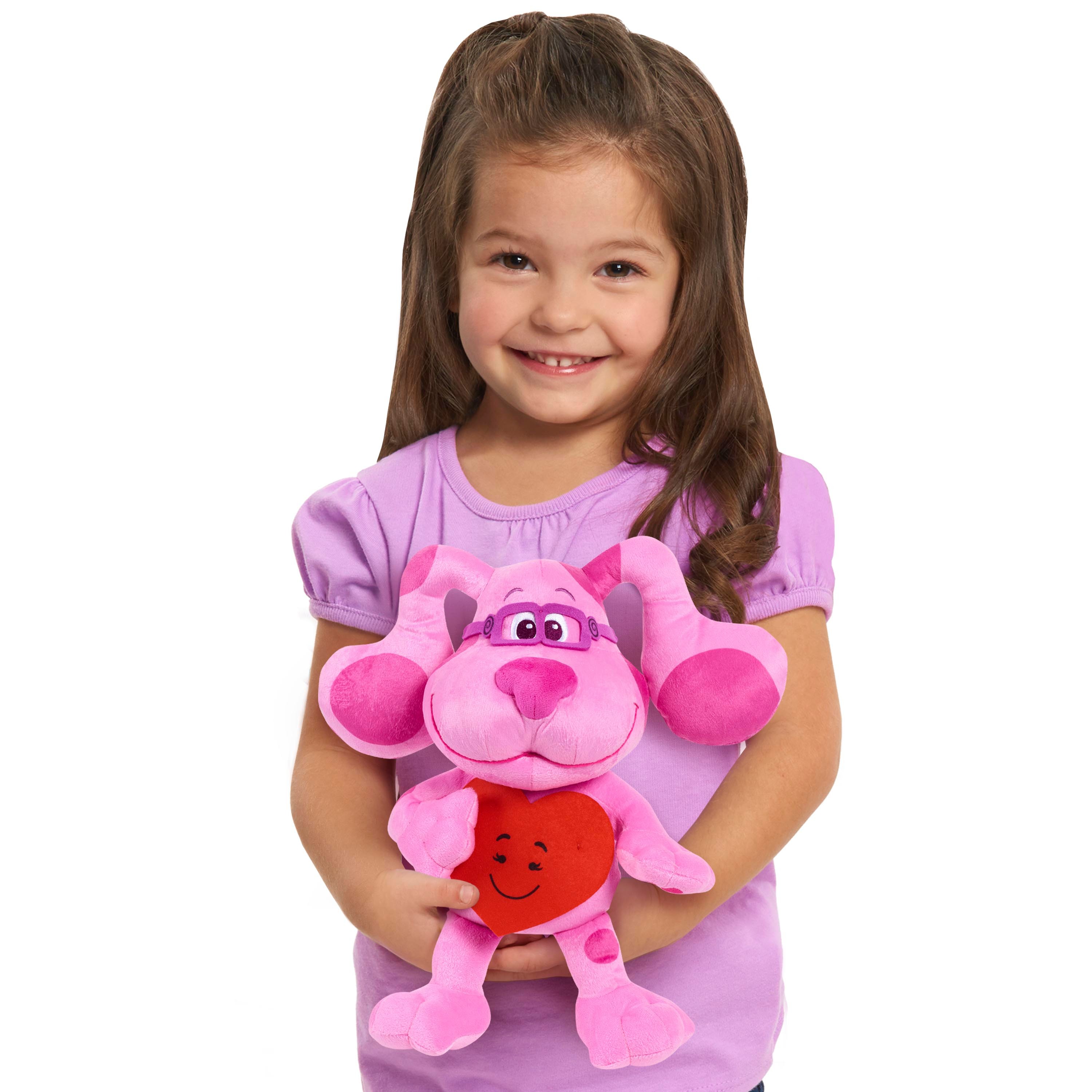 Blue’s Clues & You! Valentines Magenta, 12-inch Large Plush,  Kids Toys for Ages 3 Up, Gifts and Presents - image 2 of 3