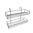 thumbnail image 2 of Cesta colgante para cubículo de oficina, balcón, soporte para macetas, fácil instalación, resistente y versátil, organizador para jardín y porche. Doble capa, 2 of 8