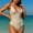Beige, variant on Bzhegqhd Swimsuits for Women Tummy Control,Ladies' Sexy and Fashionable Solid Color Suspender Bikini Beach Swimsuit