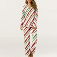 thumbnail image 4 of Xihbxyly Christmas Pajamas for Women, Women's Christmas Printed Pajama Set for Daily Home Wear Two-Piece Pajama Set with Pocket, 4 of 6