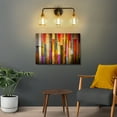 thumbnail image 3 of KAISITE 3-Light Black & Gold Dimmable Vanity Light with Clear Glass Shades, 3 of 9