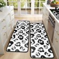 thumbnail image 4 of Kitchen Rugs Sets Of 2,Black White Cow Pattern Anti Fatigue Kitchen Mat Rugs Non Slip Washable,Decorative Kitchen Floor Mats for Kitchen,Sink,Laundry,17"x47"+17"x47", 4 of 5