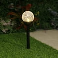 thumbnail image 2 of Mainstays Solar Powered Black LED Landscape Crackle Glass Ball Path Light, 3 Lumens, 6 Pack, 2 of 9