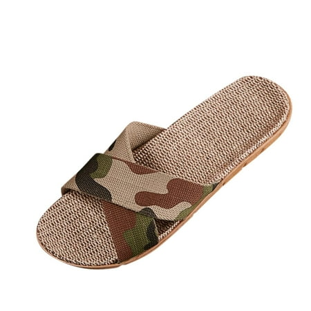 

Qufokar Tan Flip Flops Women Slippers Women Fluff Yeah Slide Slippers for Fashion Ladies Women Breathable Bohemia Beach Slip On Shoes Flats Casual Sandals