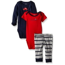 Carter's Baby Boys' 3 Pc Turn Me Around Set - Navy/Red Car - 3 Months