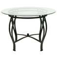 thumbnail image 3 of Flash Furniture Syracuse 42'' Round Glass Dining Table with Black Metal Frame, 3 of 3